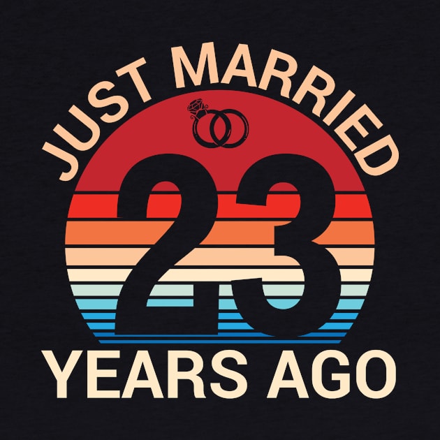 Just Married 23 Years Ago Husband Wife Married Anniversary by joandraelliot